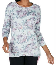 allbrand365 designer Womens Activewear Floral Print Workout Sweatshirt,X-Small - £35.11 GBP