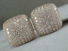 1.95CT Redondo Imitación Diamante Racimo Gemelos para Hombre 14k Oro Rosa Baño - £115.73 GBP