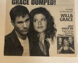 Will And Grace Just Shoot Me Tv Series Print Ad Vintage Tiffani Thiessen... - $5.93