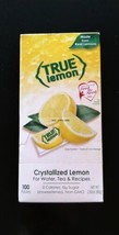 True Lemon Crystallized Real Lemon Packets Sugar Free 100-CT SAME-DAY SHIP - $9.90