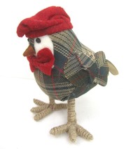 Target Wondershop Green Plaid Bird Featherly Friend 2015 Red Beret Bowtie Spritz - £21.53 GBP