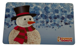 DUNKIN' DONUTS Snowman Snowing 2013 Gift Card ( $0 ) - $9.99