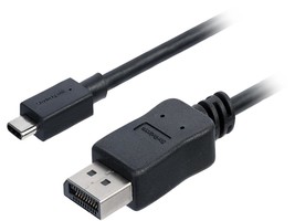 StarTech.com CDP2DPMM6B Black USB-C to DisplayPort Adapter Cable - 4K at 60 Hz - $89.99