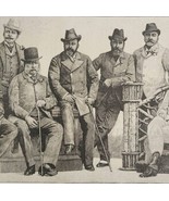 1912 Albert Edward Prince Of Wales And A Group of His Friends Print Ephe... - €18,98 EUR