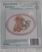 Janlynn Precious Bears Girl&#39;s Teddy Cross Stitch Kit Sealed Package - $7.95