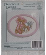 Janlynn Precious Bears Girl&#39;s Teddy Cross Stitch Kit Sealed Package - £6.33 GBP