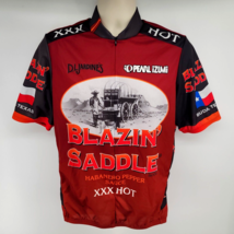 Pearl Izumi Cycling Jersey Texas Men&#39;s L Blazin’ Saddle Habanero Hot Sauce - $34.60