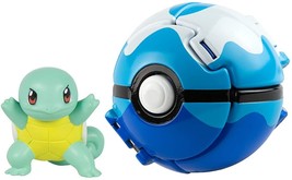 Pokemon Throw &#39;N&#39; Pop Poke Ball with action Figure Squirtle - £16.52 GBP