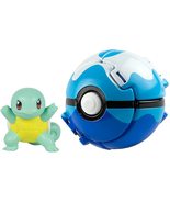 Pokemon Throw &#39;N&#39; Pop Poke Ball with action Figure Squirtle - £16.82 GBP
