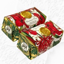 2 Michel Design Works Large 8.7 oz Bar Bath Soaps Christmas Time Mistlet... - $19.99