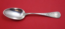 Vanderslice Coin Silver Child&#39;s Spoon Bright-Cut with &quot;Ethel&quot; Monogram 6... - £62.43 GBP