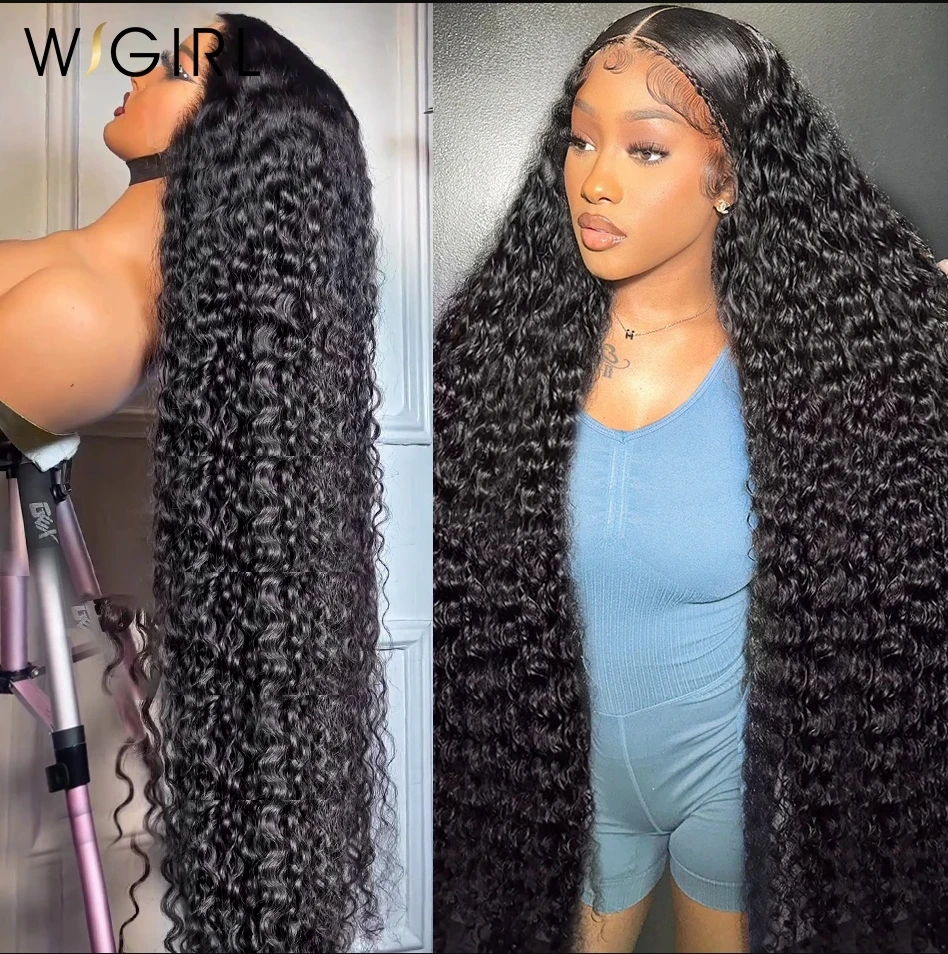 30 Inch Glueless Loose Deep Wave 13x6 Lace Frontal Wig Human Hair Brazili - £31.43 GBP+