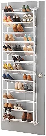 Primary image for Whitmor, White 36-Pair Over The Door Shoe Organizer