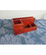 Eldon Desk Organizer Cherry Wood Color 4 Sections  - $27.18 CAD
