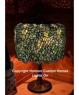 Tiffany Wisteria Stained Glass Table Lamp Large! - $649.00