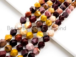 Unique Diamond Cut Quality Natural Mookaite beads, 6mm/8mm/1 - £6.31 GBP+