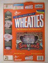 Empty WHEATIES Box 1996 18oz SUPER BOWL VI REPLAYS ROGER STAUBACH [Z202c8] - $5.58