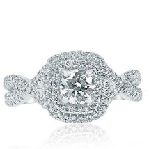 1.11 Ct Round Diamond Engagement Infinity Ring 14k White Gold - £2,294.15 GBP