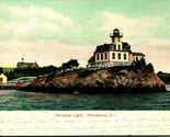 Ponham Lighthouse Providence Rhode Island RI 1906 UDB Postcard D7 - $6.88