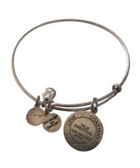 Alex And Ani Bracelet True Direction Bangle Compass Heart Silver Tone Ad... - £7.72 GBP
