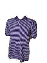 Rare Tommy Hilfiger Golf Polo Shirt Purple White Striped Buzz Off Mens Small VTG - £9.87 GBP