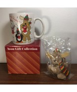 Avon Gift Collection Christmas Cheer Mug With Reindeer Ornament 1987 Kor... - £7.76 GBP