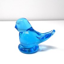 VTG Phoenix Studios Blue Bird of Happiness Hand Made Glass Ron Ray Signe... - $181.13 MXN