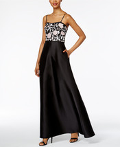 Adrianna Papell Convertible Strapless Gown Light Pink/Black Size 16 $219 - £106.30 GBP