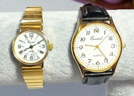Lot of 2 Vintage EUROTECH Quartz Ladies Watches For Parts or Repair Unte... - $10.50