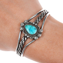 Authenticity Guarantee

6&quot; 40&#39;s-50&#39;s Navajo twisted silver wire cuff bracelet... - £396.26 GBP