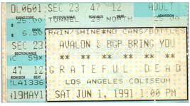 Grateful Dead Concert Ticket Stub Juin 1 1991 Los Angeles Colisée California - $43.55