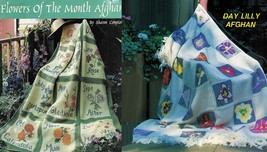 12 Flowers of the Month 21 Day Lilies Afghan Crochet Patterns  - £9.64 GBP