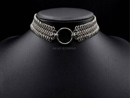 CHAIN MAIL NECKLACE, EUROPEAN CHOKER ALUMINIUM BUTTED | FOR GIRLS | X-ma... - £37.31 GBP