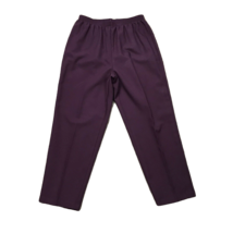 Monterey Canyon Pull On Pants ~ Sz 10P~ Purple ~ Elastic High Rise ~ 25&quot; Inseam  - £16.53 GBP