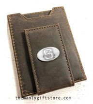 ZEP-PRO North Carolina State Collegiate Crazy Horse Leather Front Pocket Wallet - £28.91 GBP