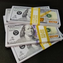 FULL PRINT Realistic Prop Money Fake 100 Dollar Bills REAL CASH Replica 100,000$ - £43.09 GBP