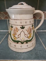 TREASURE CRAFT- Dove w/olive branches Coffee Pot Cookie Jar with Lid Vin... - $32.95