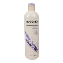 Aveeno Positively Nourishing Calming Body Wash with Lavender, Chamomile 16oz - £26.68 GBP