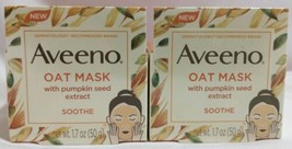 2X Aveeno Soothe Prebiotic Face Oat Mask With Pumpkin Seed Extract  - $19.95
