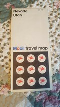 1968 Nevada Utah Mobil Travel Map - $75.19 MXN