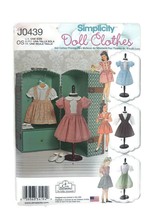 Simplicity 18&quot; Doll Sewing Pattern Cindy Hernandez Vintage Dresses Blouse J0439 - £8.29 GBP