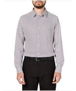 Infinity Mens Shirt Red Button-Up Stretch Point Collar Textured Lightweight - $56.16 CAD