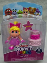 Disney Jr. Muppet Babies Baby Miss Piggy 3 &quot; Plastic Toy Figure New - £11.68 GBP