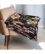 Handmade Vintage Round Floral Tablecloth Roses All Over 87” Across Pink ... - €24,36 EUR