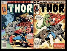 MARVEL comics the MIGHTY THOR # 289, 321 * ungraded comic details scanned - $4.70