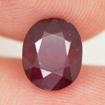Red Ruby Gemstone Oval Shaped Loose 2.31 Carat Natural Gem Treated IGL Certified - £224.13 GBP