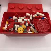 3+ Lbs Of Vintage Legos Blocks With Red Storage Case - £26.93 GBP