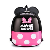 Disney Mickey Mouse Children School Bag PVC Hard Shell Kindergarten Boy Girl Bac - £22.36 GBP