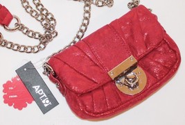 Apt 9 Metallic Red Envelope Christmas Baguette Clutch Chain Shoulder Handbag - £15.92 GBP