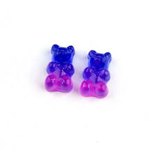 Anykidz 10pcs Dark Blue Pink Glitter Bear Shoe Charm Accessories Jeans C... - £16.61 GBP